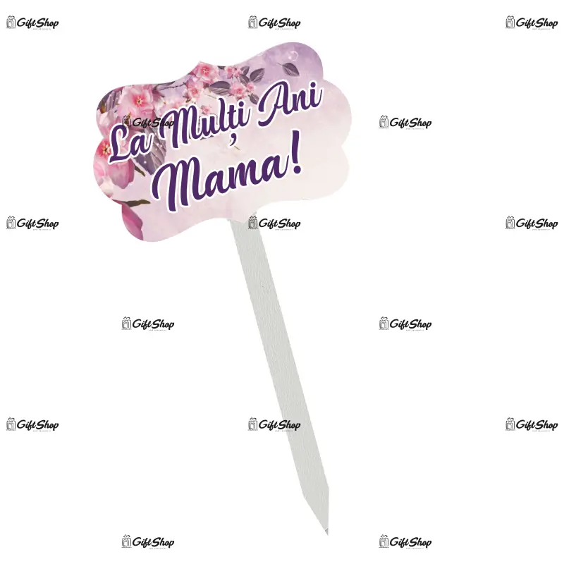 La multi ani mama, topper lemn, model a
